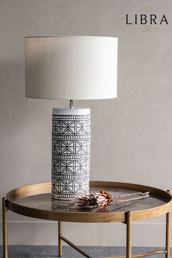 Libra Interiors Brown Porcelain Table Lamp (N54110) | £185