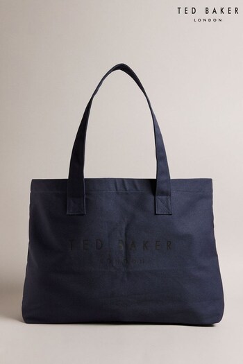Ted Baker Blue Lukkee Canvas Beach Bag (N54166) | £35