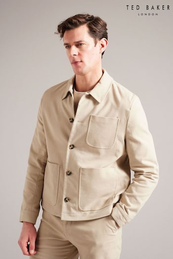 Ted Baker Natural Button Through Moleskin Jacket (N54167) | £195