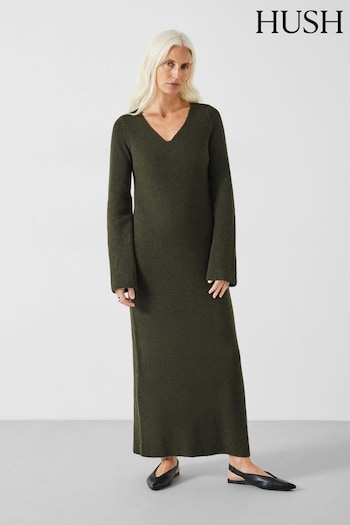 Hush Green Uralla Knitted Dress (N54201) | £99