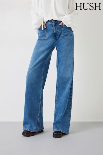 Hush Blue Rowan Flared Jeans (N54210) | £85