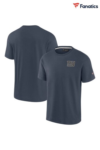 Fanatics Grey NFL New York Giants Terrazzo Short Sleeve Crew T-Shirt (N54309) | £38