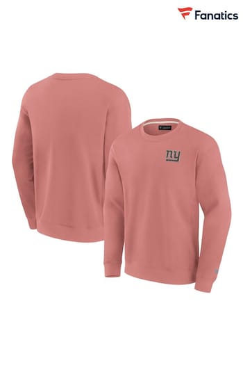 Fanatics Pink NFL New York Giants Terrazzo Fleece Crew Sweatshirt (N54321) | £55