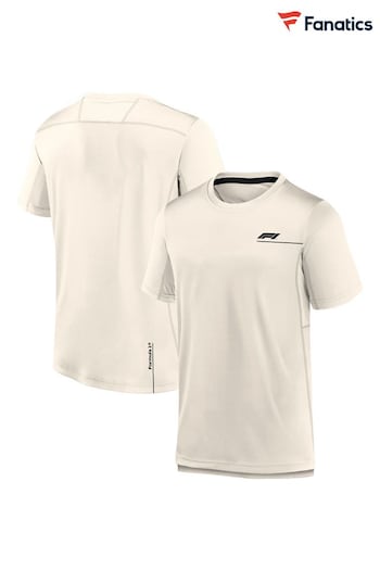 Fanatics Formula 1 Authentic Pro Short Sleeve Cream T-Shirt (N54344) | £35