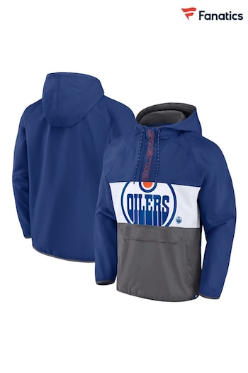 Fanatics Blue NHL Edmonton Oilers Lightweight Jacket (N54360) | £70