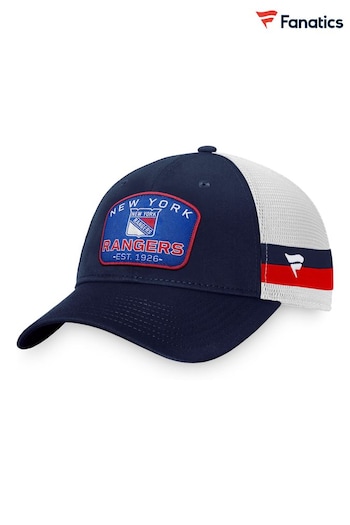 Fanatics Blue NHL New York Rangers Fundamental Structured Trucker Hat (N54368) | £25