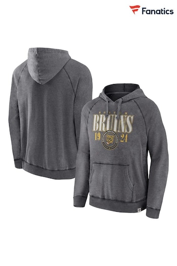Fanatics Grey NHL Boston Bruins Heritage Hoodies (N54372) | £55