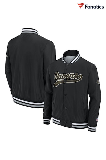 Fanatics NFL Baltimore Ravens Sateen Black Jacket (N54375) | £80