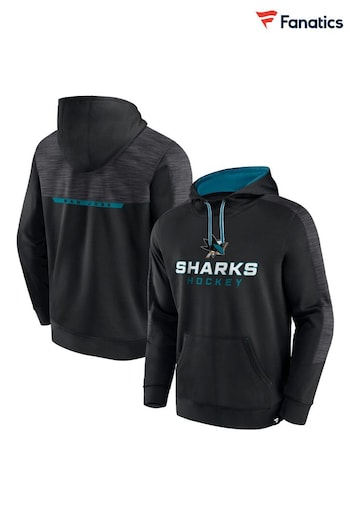 Fanatics NHL San Jose Sharks Pullover Black Fleece Hoodie (N54388) | £55