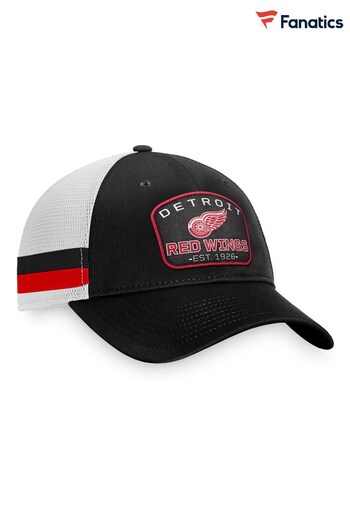 Fanatics NHL Detroit Red Wings Fundamental Structured Black Trucker Hat (N54401) | £25