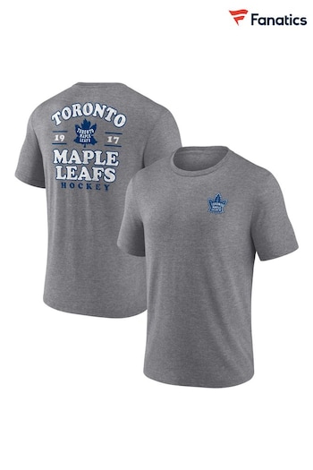 Fanatics Grey NHL Toronto Maple Leafs Heritage Triblend T-Shirt (N54409) | £30