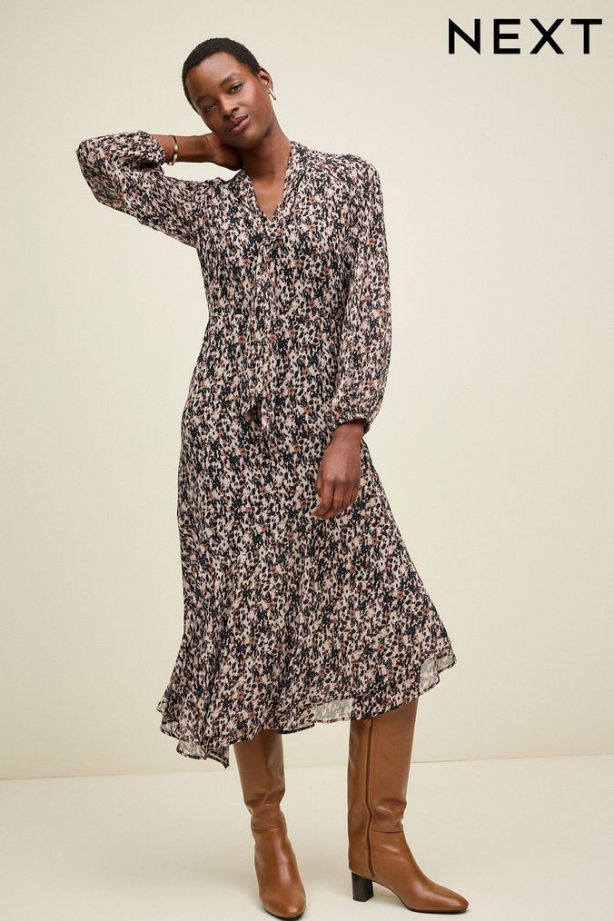 Buy Women s Midi Animal Print Dresses Online Next UK