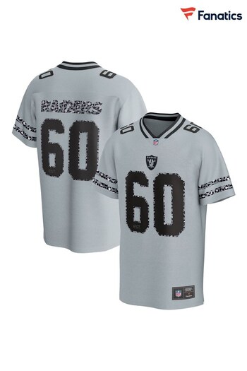 Fanatics Grey NFL Las Vegas Raiders Animal Print Foundations Jersey (N54460) | £70