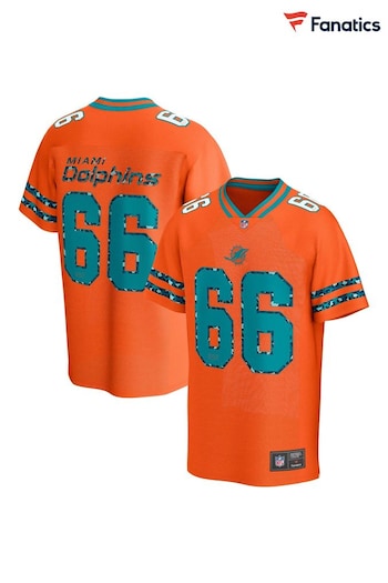 Fanatics  NFL Miami Dolphins Orange Print Foundations Jersey (N54473) | £70