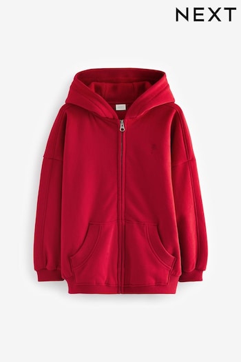 Red Zip Through Hoodie (3-16yrs) (N54551) | £13 - £18