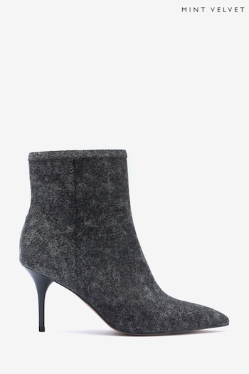 Mint Velvet Grey Denim Ankle Boots photos (N54725) | £139