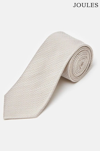 Joules Neutral Textured Silk Tie (N54732) | £25