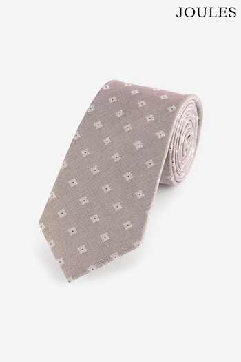 Joules Neutral Medallion Silk Tie (N54742) | £25