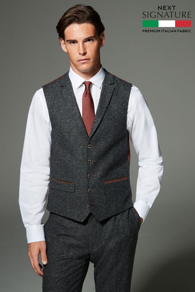 Buy Men s Grey Waistcoats Online Next UK