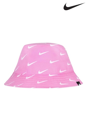 Nike cheap Pink Little Kids Swoosh Bucket Hat (N55068) | £22