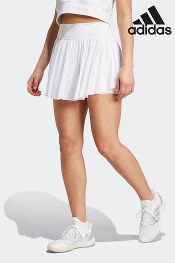 adidas White Tennis Pro Pleated Aeroready Skirt (N55214) | £65