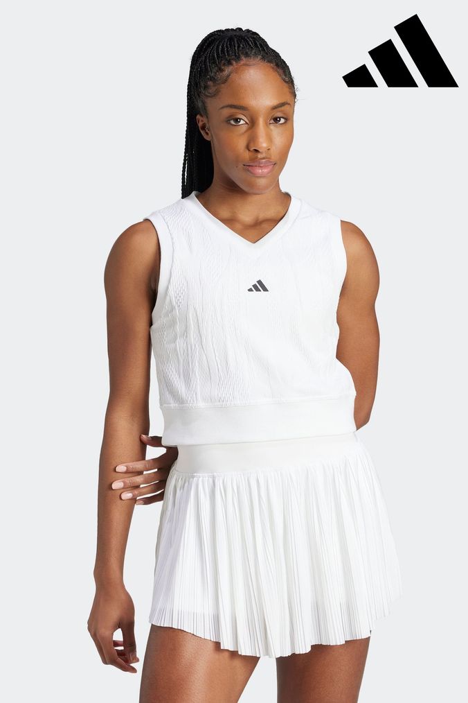 Adidas zebra tennis shirt clearance