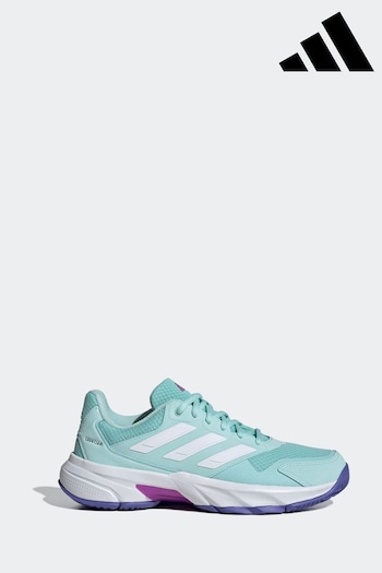 adidas Aqua Blue Courtjam Control 3 Tennis Shoes (N55252) | £80