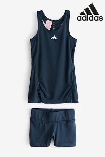 adidas Navy Tennis Club Vest and Short Set (N55255) | £35