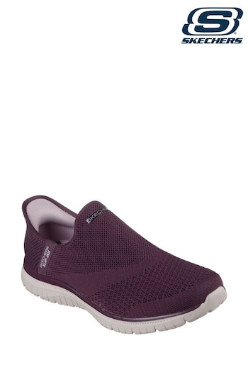 skechers foam Burgundy Red Virtue Sleek Slip In Trainers (N55363) | £74