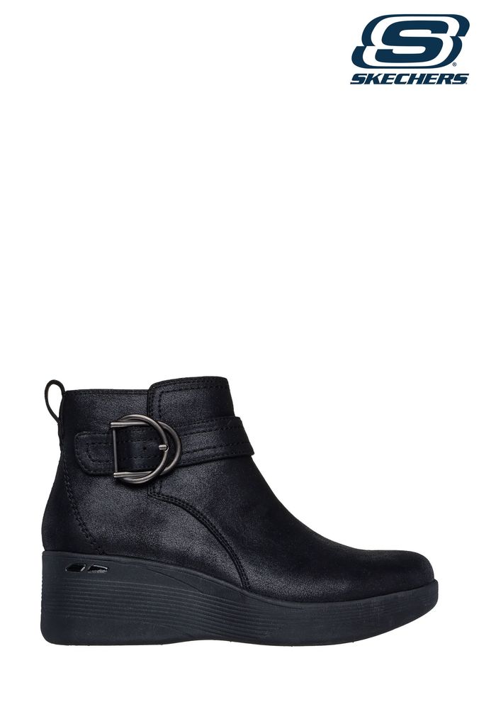 Skechers heeled boots discount