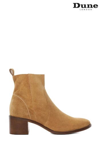Dune London Natural Paprikaa Unlined Almond Toe Boots (N55503) | £140