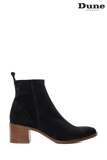 Dune London Paprikaa Unlined Almond Toe Black Boots (N55514) | £140