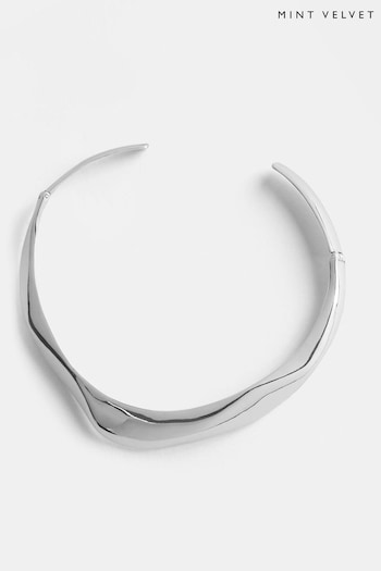 Mint Velvet Silver Tone Collar Necklace (N55535) | £45
