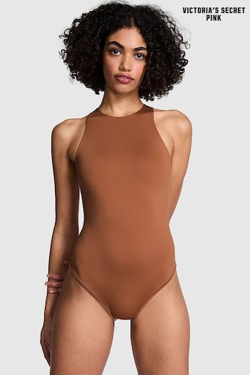 Victoria's Secret PINK Caramel Brown Super Soft Bodysuit (N55737) | £25