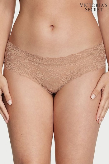 Victoria's Secret Praline Nude Cheeky Posey Lace Knickers (N55739) | £9