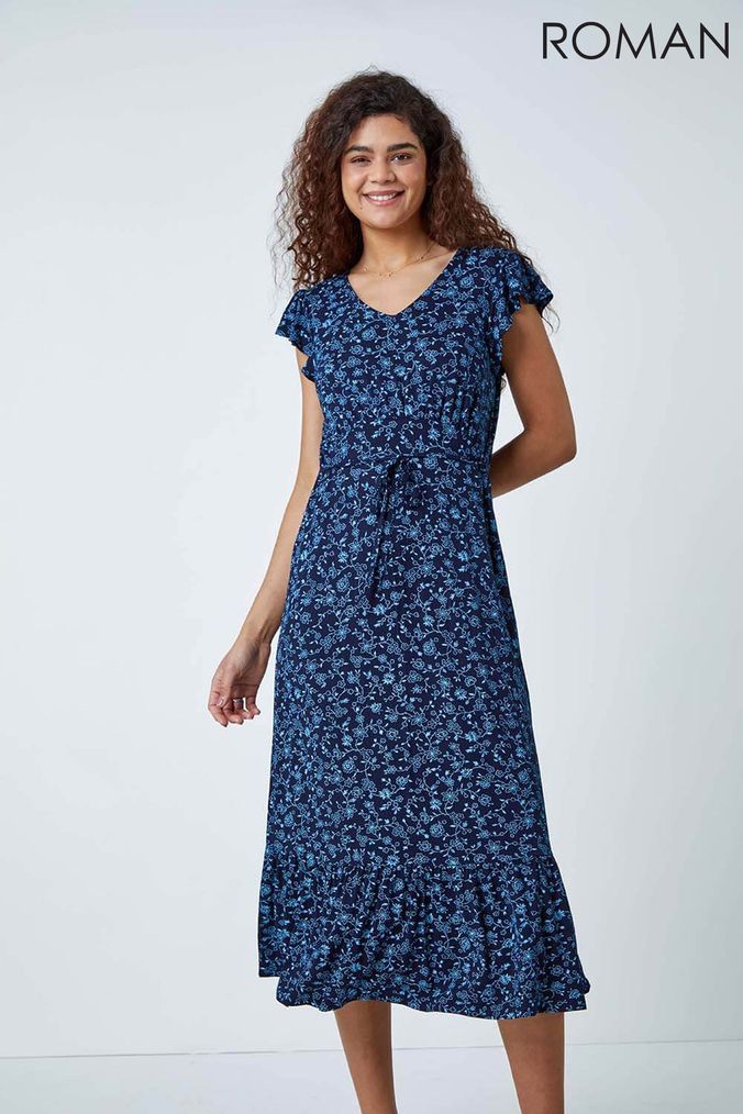 Next floral on sale tea dress