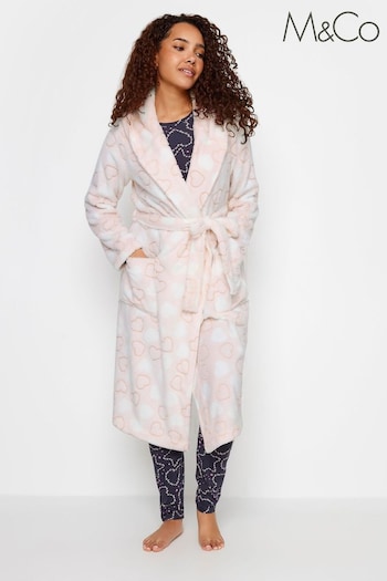 M&Co Pink Hooded Robe (N55966) | £29