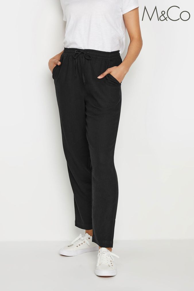 Buy Women s Linen Joggers Online Next UK