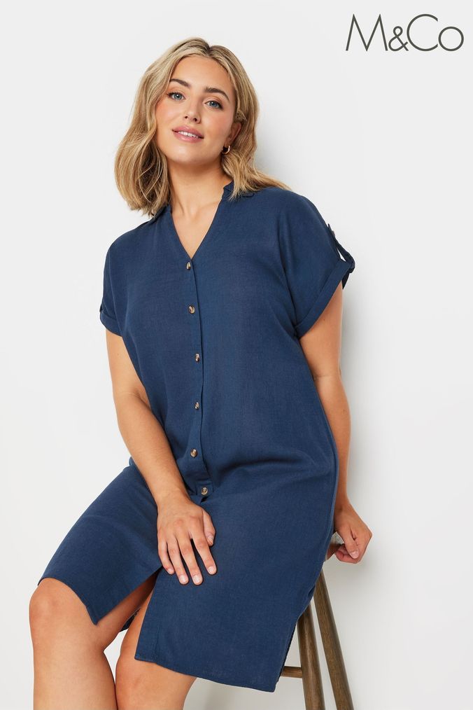 Buy Women s M Co Linen Dresses Online Next UK