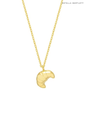 Estella Bartlett Gold Lets do breakfast' Croissant Necklace (N56045) | £25