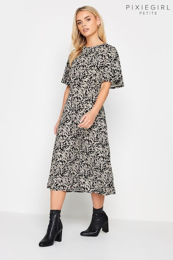 PixieGirl Petite Natural Short Sleeve Midi Dress (N56167) | £32