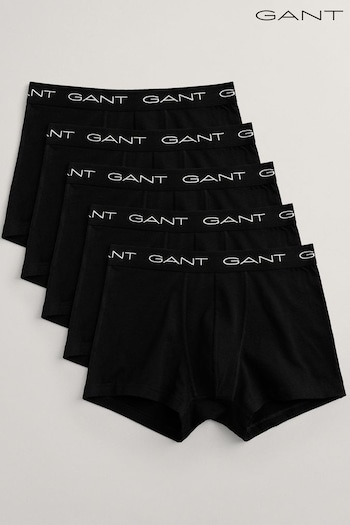 GANT Black Trunks 5 Pack (N56227) | £60