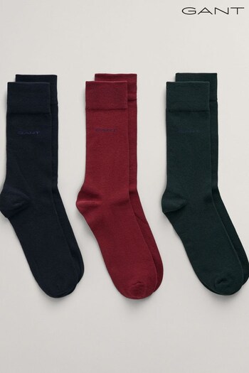 GANT Soft Cotton Black Socks 3-Pack (N56233) | £20