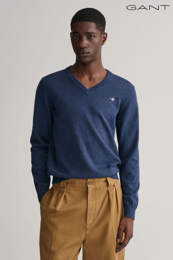 V neck slim cheap fit jumper