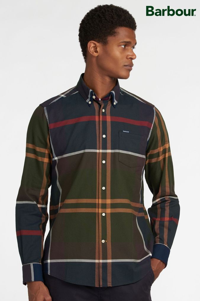 Barbour shirts store mens Green