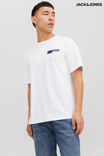 JACK & JONES White Small Logo T-Shirt (N56326) | £15