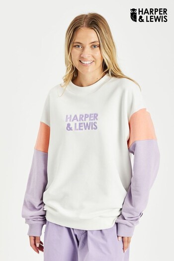 Harper & Lewis Cream Althea Oversized Sweater (N56370) | £50
