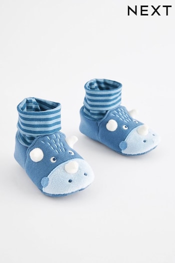 Blue DInosaur Sensory Sock Top Baby Shoes The (0-2mths) (N56397) | £9 - £10
