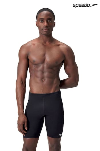 Speedo Mens Endurance + Jammer Black Swim Shorts knee-length (N56460) | £32.50