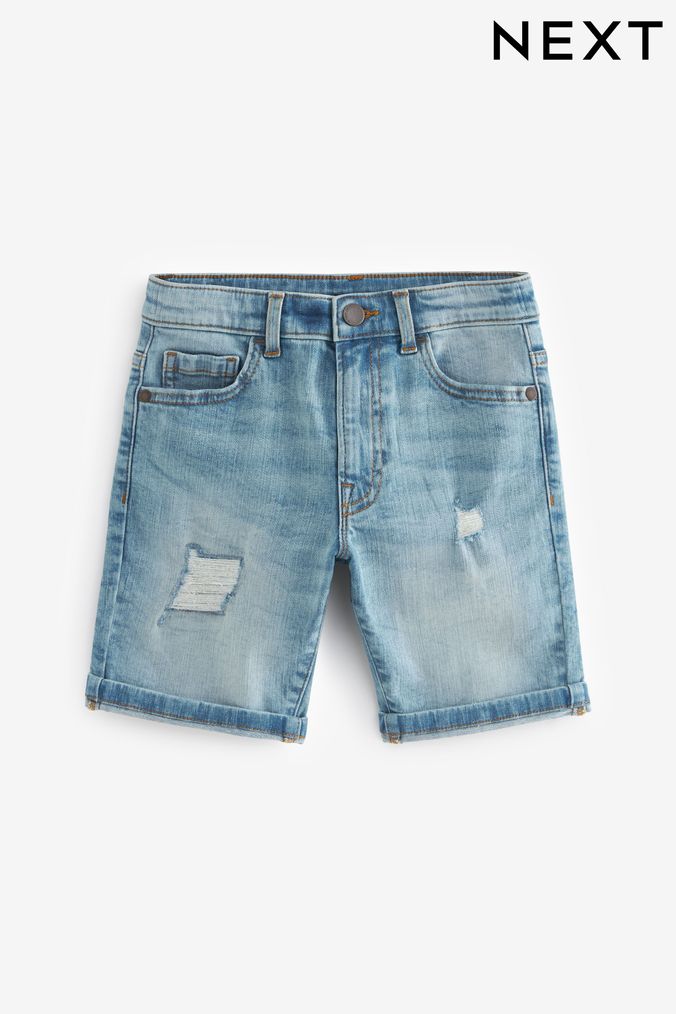 Distressed denim sale shorts boys